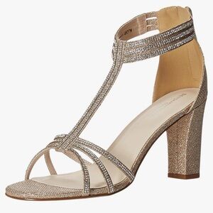 Touchups champagne, Gabriella size 9, Elegant Gold Strappy Heels